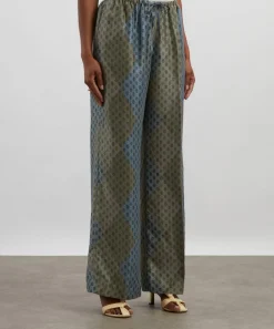 Dries Van Noten Trousers & Shorts^Elasticated Argyle Silk Trousers