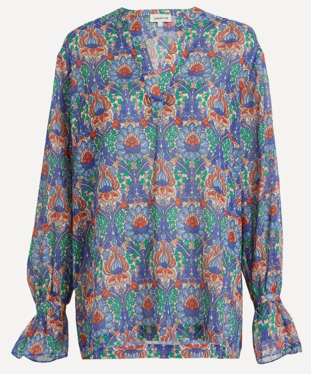 Liberty Tops^Electric Nouveau Chiffon Blouse