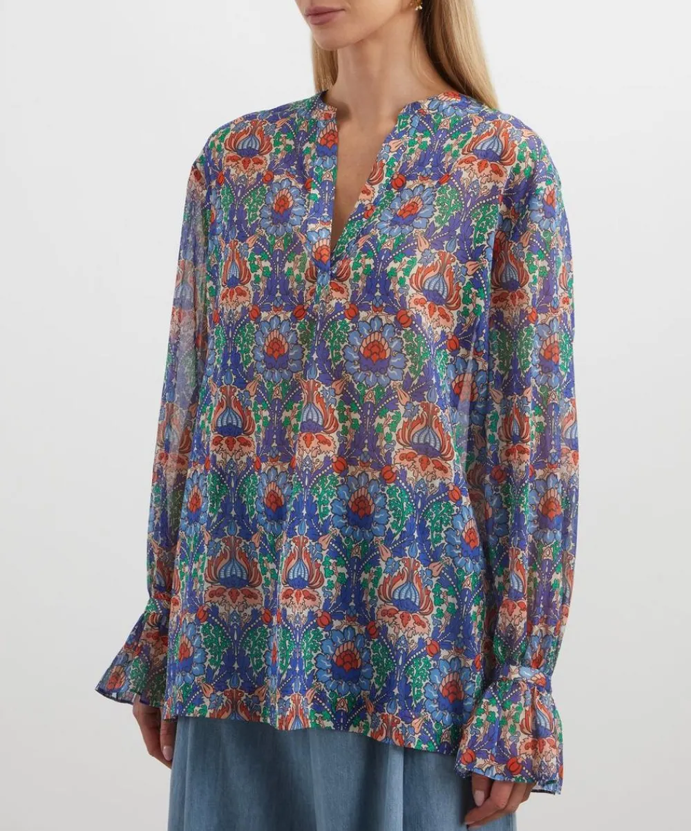 Liberty Tops^Electric Nouveau Chiffon Blouse