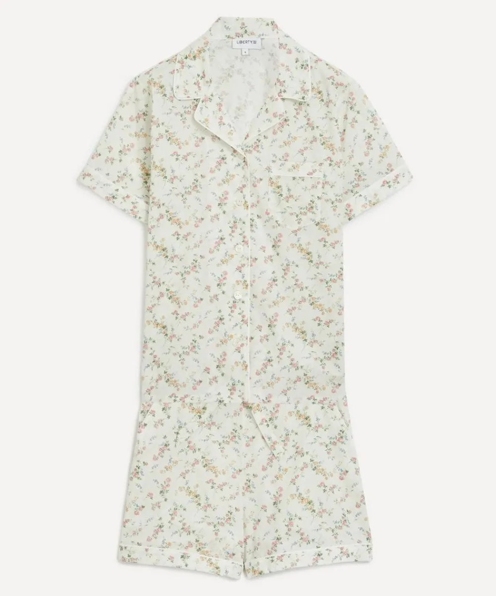 Liberty Sleepwear^Elizabeth Tana Lawn™ Cotton Short Pyjama Set