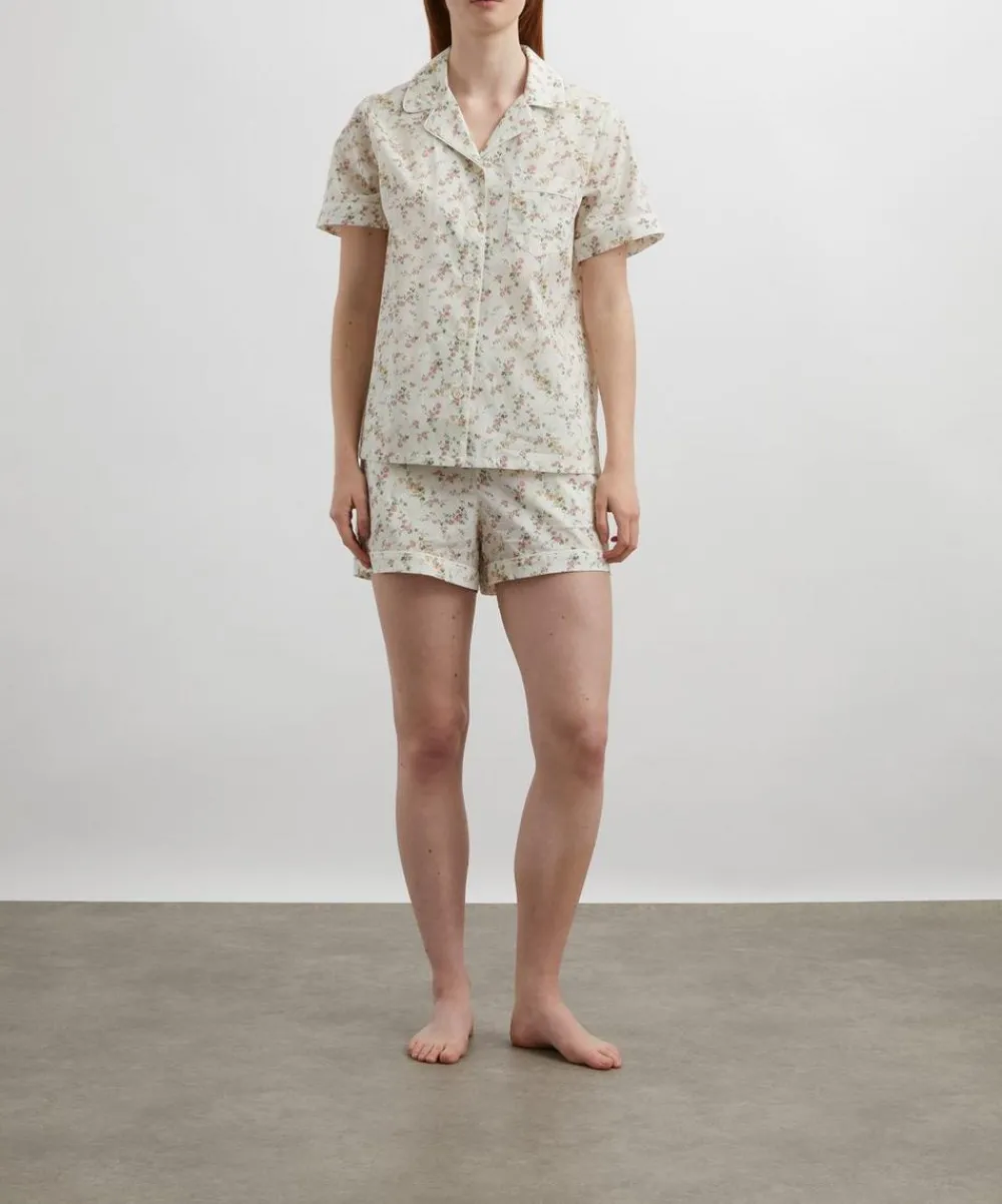 Liberty Sleepwear^Elizabeth Tana Lawn™ Cotton Short Pyjama Set