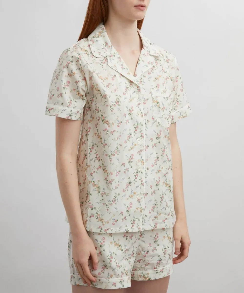 Liberty Sleepwear^Elizabeth Tana Lawn™ Cotton Short Pyjama Set