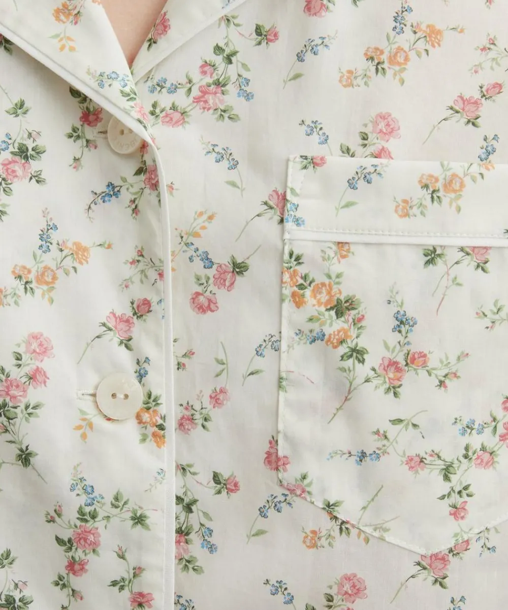 Liberty Sleepwear^Elizabeth Tana Lawn™ Cotton Short Pyjama Set