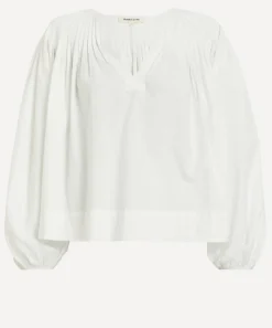 Mondo Corsini Tops^Elizabeth White Linen Blouse