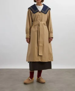 Damson Madder Coats & Jackets^Ella Navy Tan Trench Coat