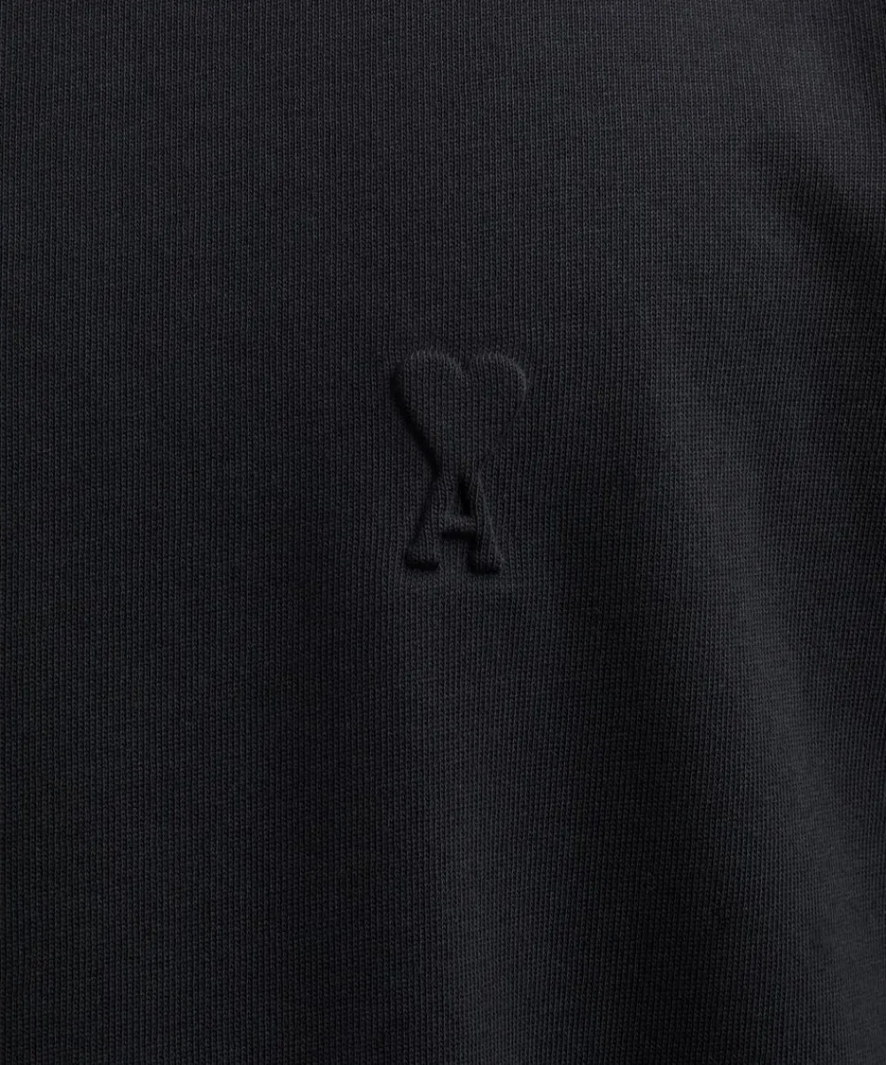 Ami Tops^Embossed de Coeur T-Shirt