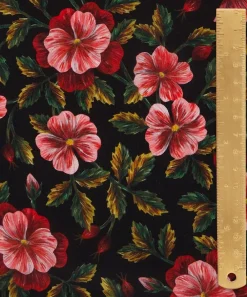 Liberty Fabrics Crepe De Chine^Embroidered Botanical Crepe de Chine