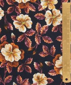 Liberty Fabrics Crepe De Chine^Embroidered Botanical Crepe de Chine