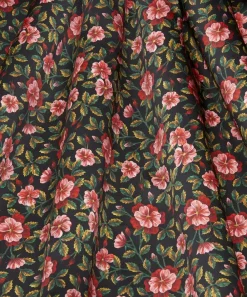Liberty Fabrics Silk Satin^Embroidered Botanical Silk Satin