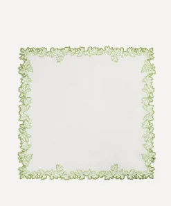 Daylesford Tableware^Embroidered Geranium Napkin