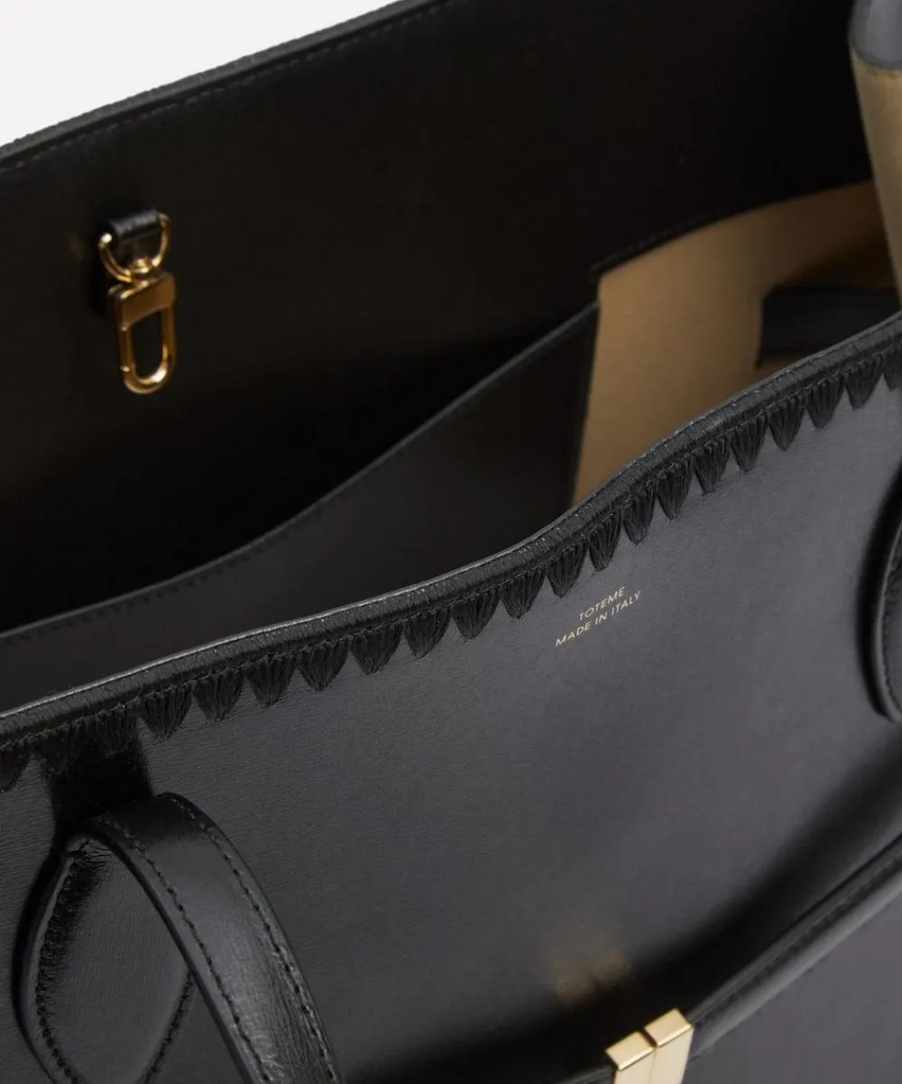 Toteme Bags^Embroidered Leather Lounge Tote Bag