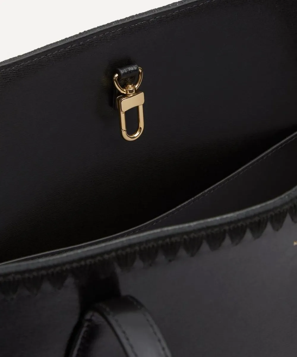 Toteme Bags^Embroidered Leather Lounge Tote Bag