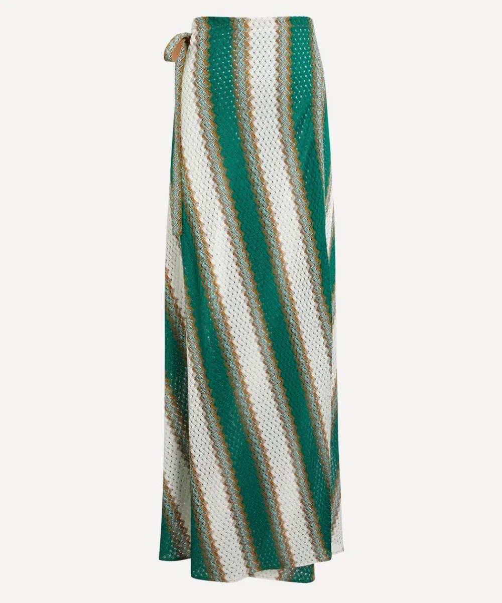 La DoubleJ Skirts^Emerald and White Sarong Skirt