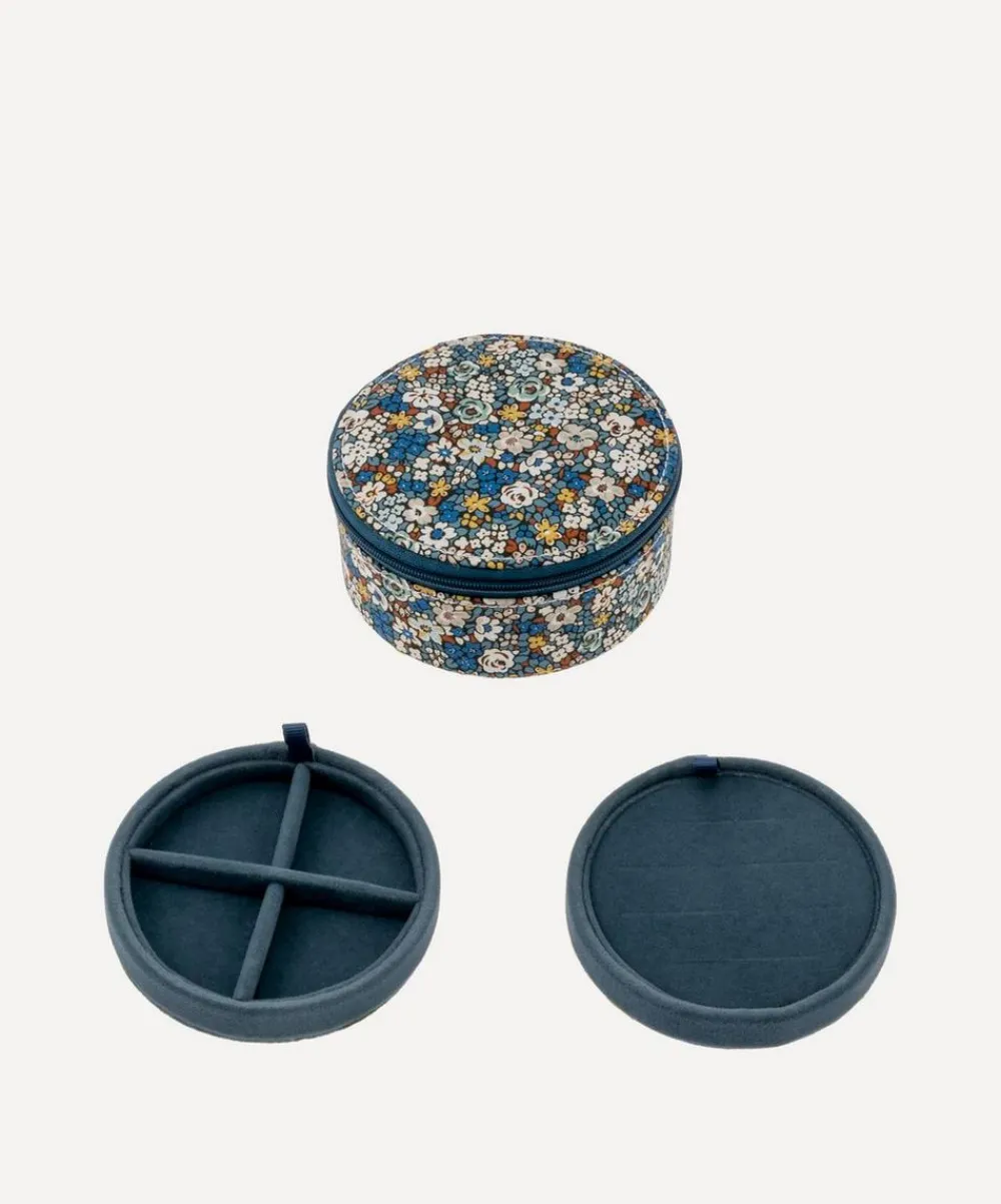 Bon Dep Storage^Emma Louise Tana Lawn™ Cotton Round Jewellery Box