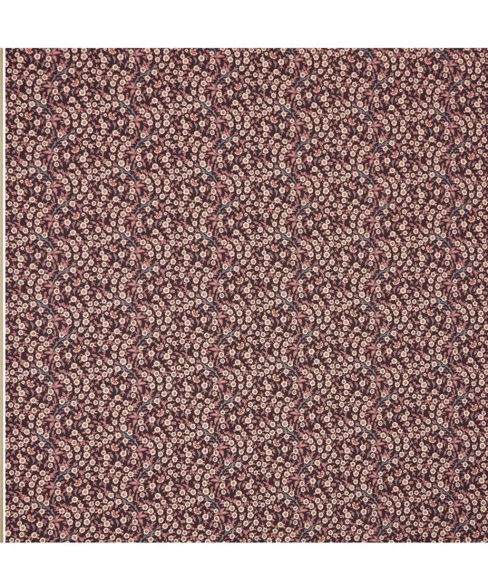 Liberty Interiors Furnishing Fabrics^Empress Vine Cotton in Brinjal