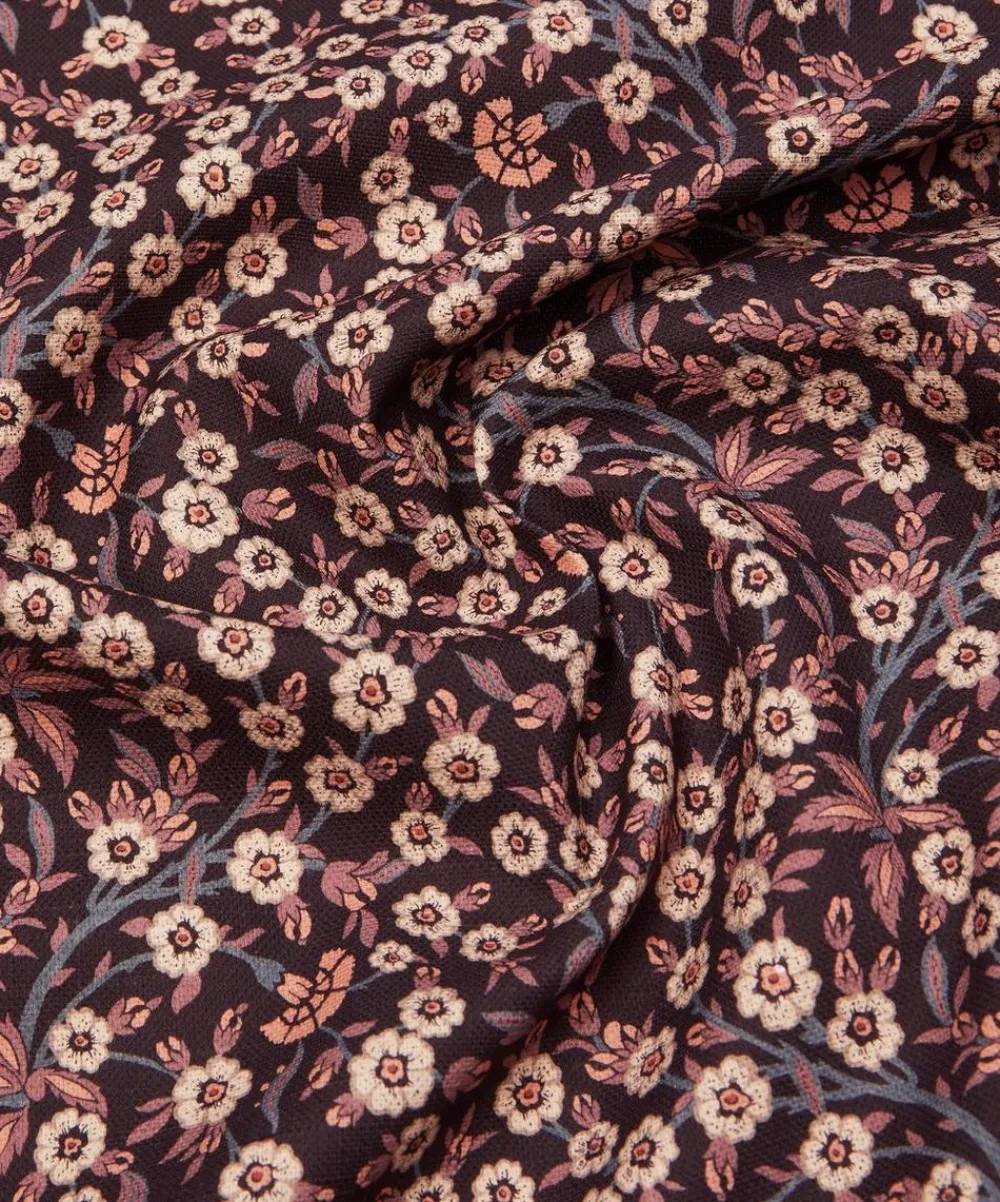 Liberty Interiors Furnishing Fabrics^Empress Vine Cotton in Brinjal