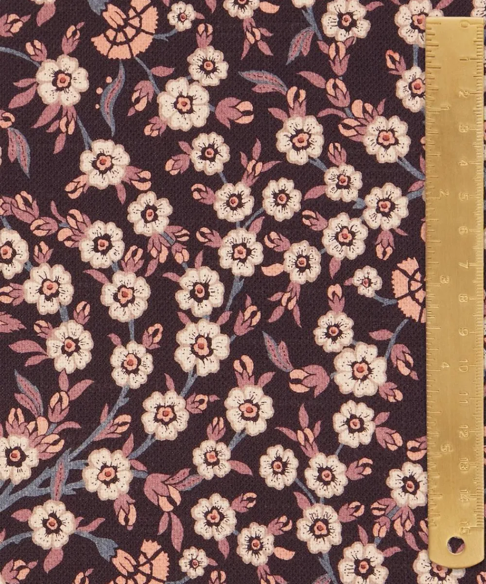 Liberty Interiors Furnishing Fabrics^Empress Vine Cotton in Brinjal