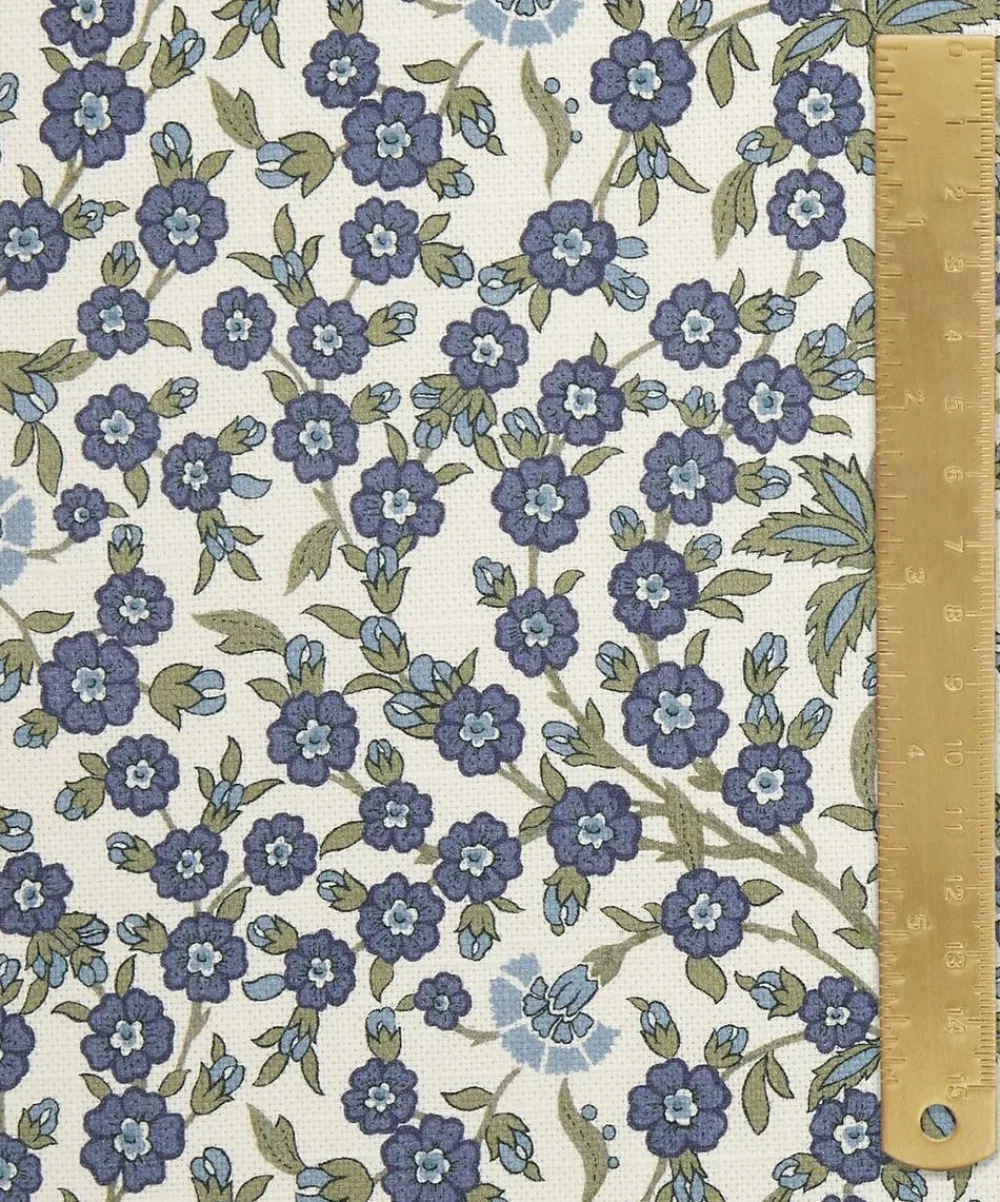 Liberty Interiors Furnishing Fabrics^Empress Vine Cotton in Flax Flower