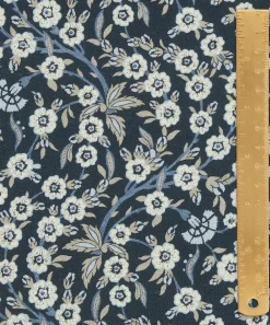 Liberty Interiors Furnishing Fabrics^Empress Vine Cotton in Ink