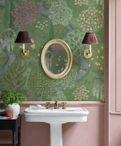 Liberty Interiors Wallpaper|Wallpaper^Enchanted Wood in Jade