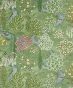Liberty Interiors Wallpaper|Wallpaper^Enchanted Wood in Jade