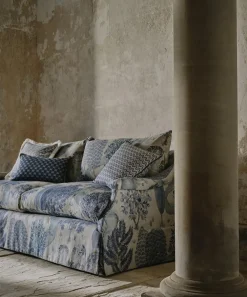 Liberty Interiors Furnishing Fabrics|Furnishing Fabrics^Enchanted Wood Wycombe Linen in Lapis
