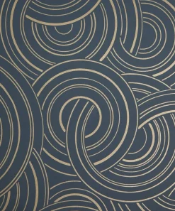 Liberty Interiors Wallpaper^Endless Knots in Heron