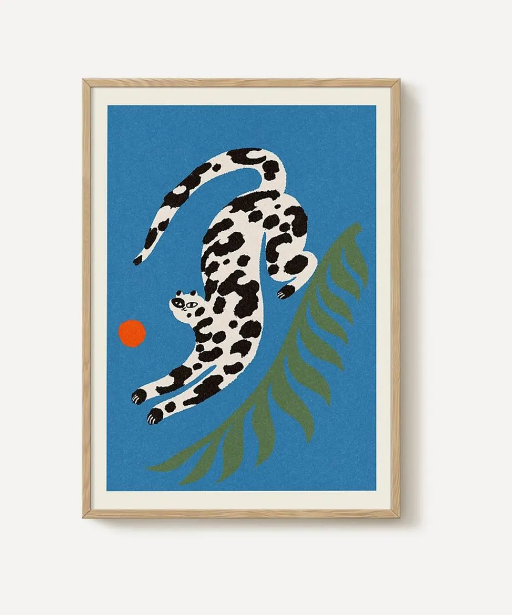 PSTR Studio Wall Art|Living Room^Enikő Eged Leopard II Framed Print