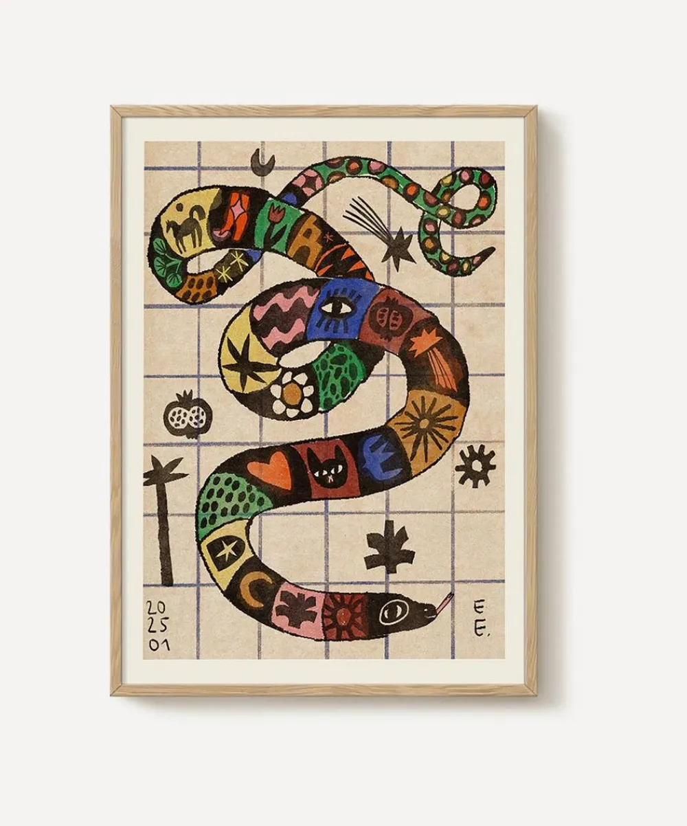 PSTR Studio Wall Art^Enikő Eged Magic Snake Framed Print