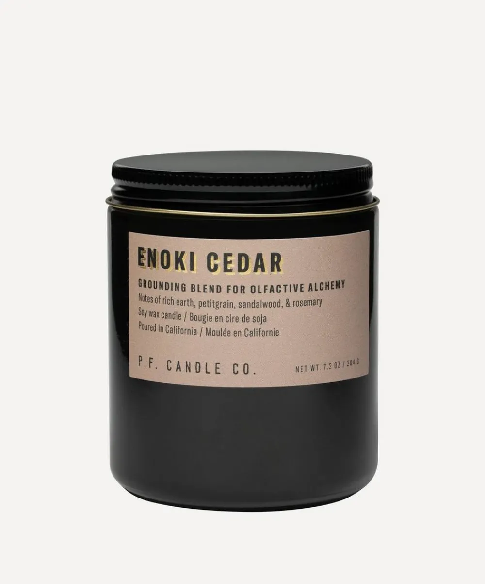 P.F. Candle Co. Candles & Candle Holders^Enoki Cedar Candle 204g
