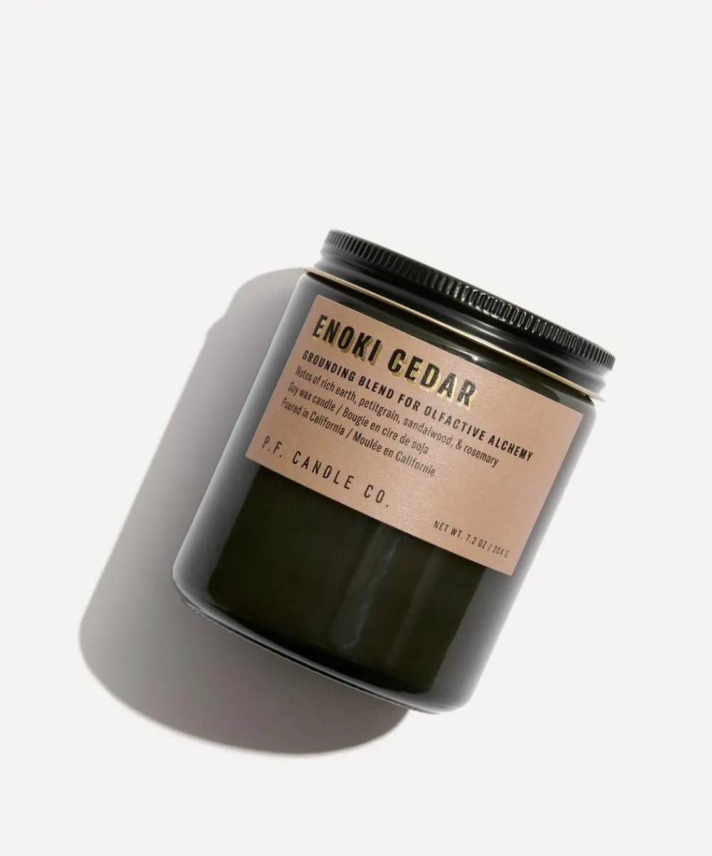 P.F. Candle Co. Candles & Candle Holders^Enoki Cedar Candle 204g