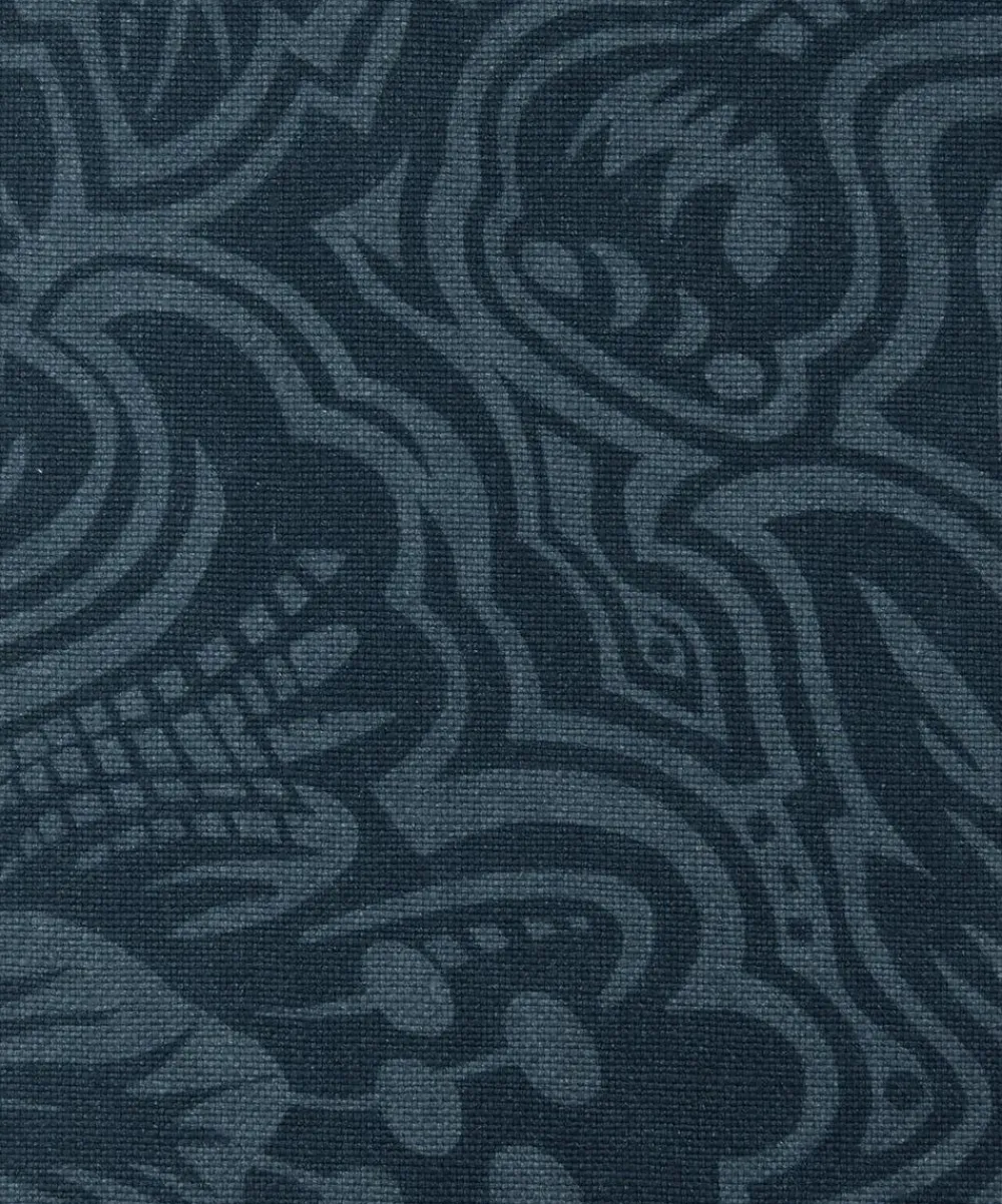 Liberty Fabrics Furnishing Fabrics^Etched Bloom Linen in Ink