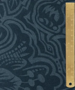 Liberty Fabrics Furnishing Fabrics^Etched Bloom Linen in Ink