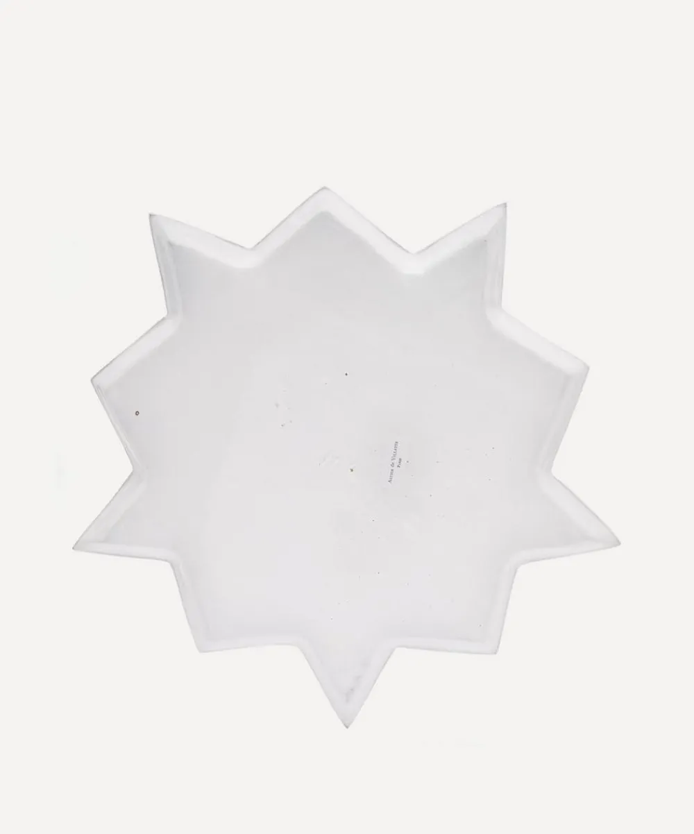 Astier de Villatte Tableware^Etoile Dinner Plate