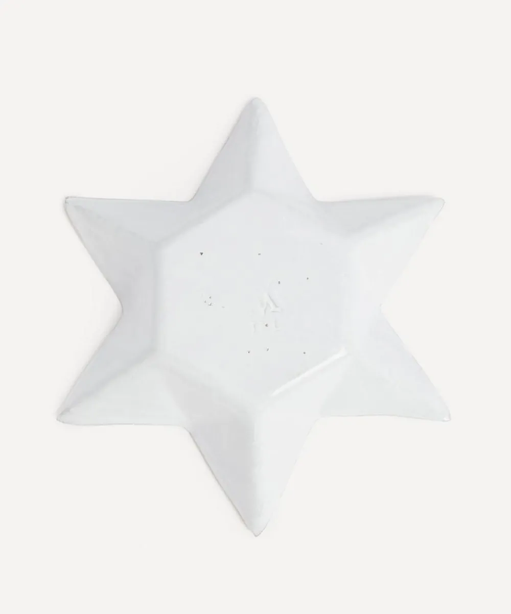 Astier de Villatte Tableware^Etoile Golden Soup Plate