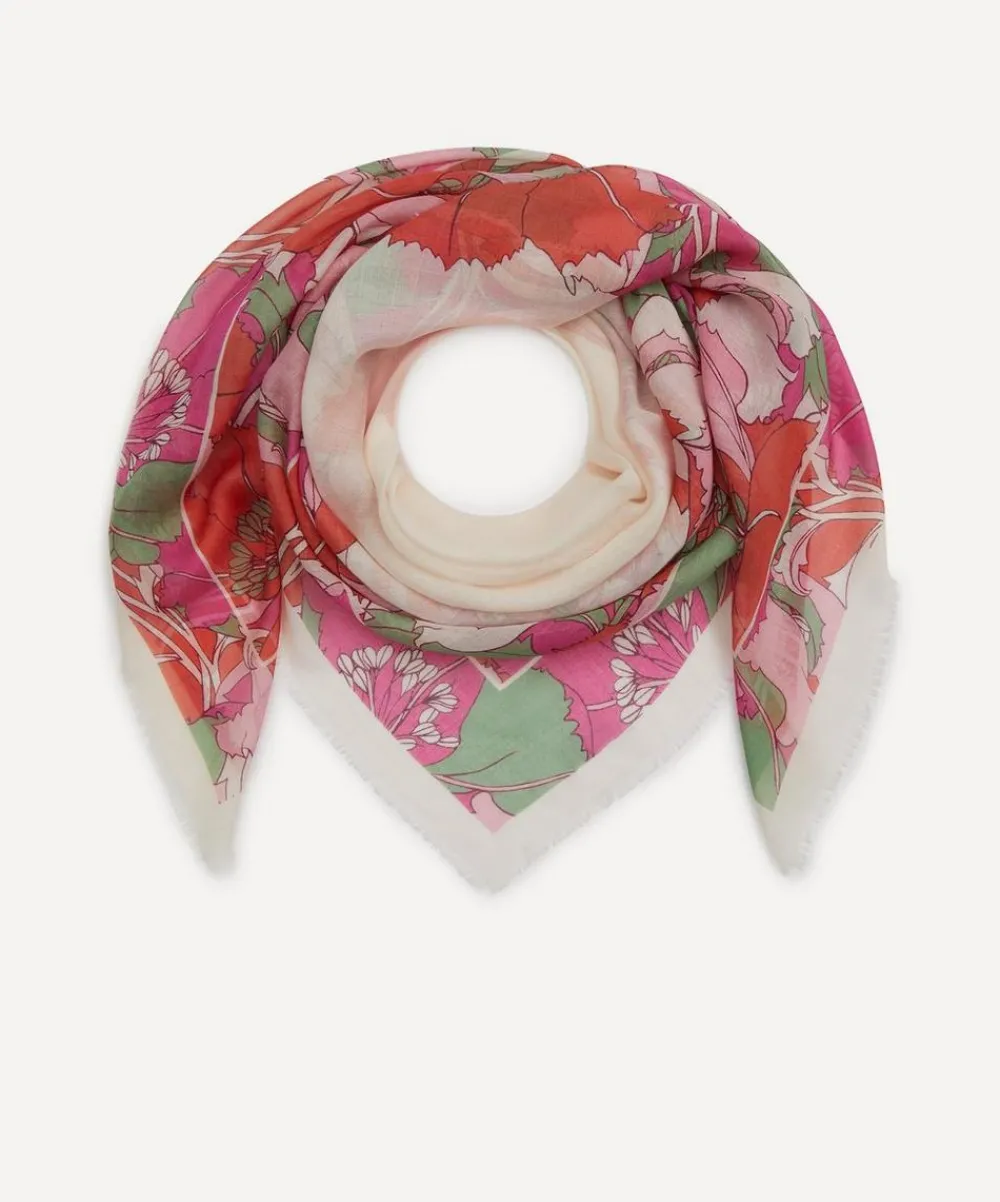 Liberty Scarves^Eustacia 140x140 Cashmere-Silk Scarf