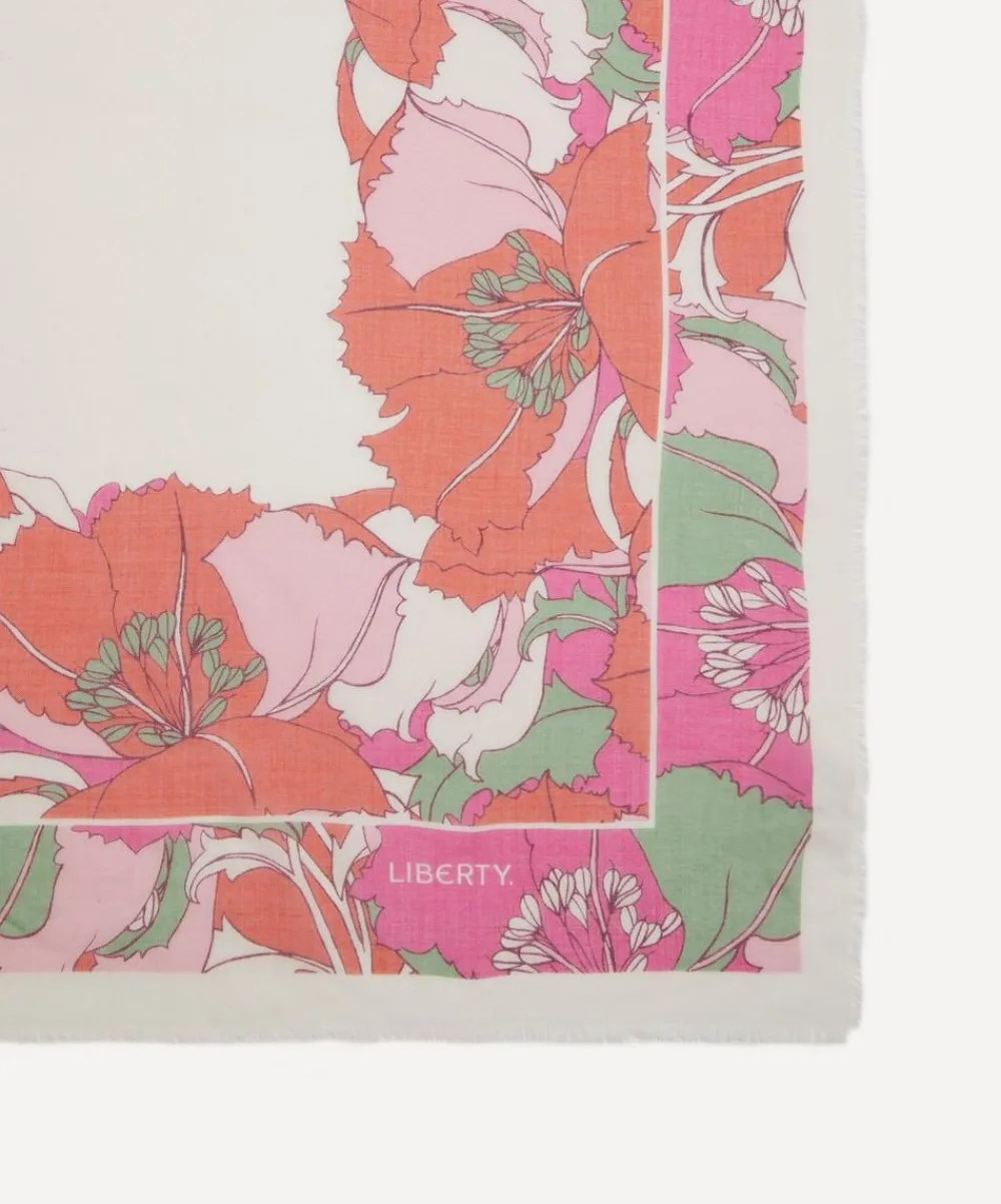 Liberty Scarves^Eustacia 140x140 Cashmere-Silk Scarf