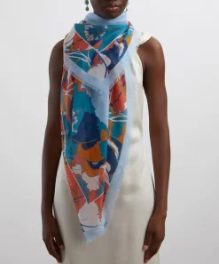 Liberty Scarves^Eustacia 140x140 Cashmere-Silk Scarf