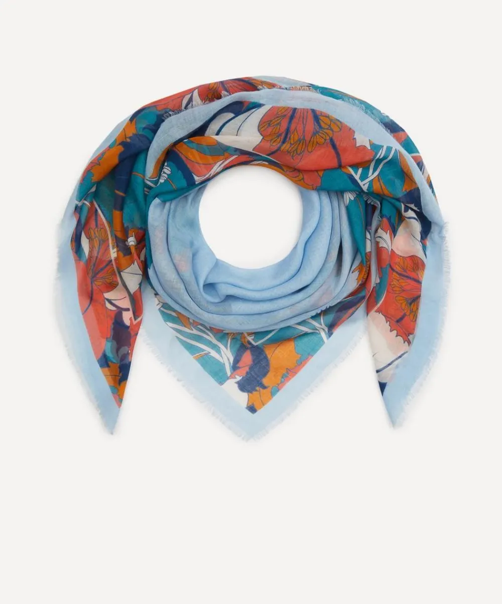 Liberty Scarves^Eustacia 140x140 Cashmere-Silk Scarf