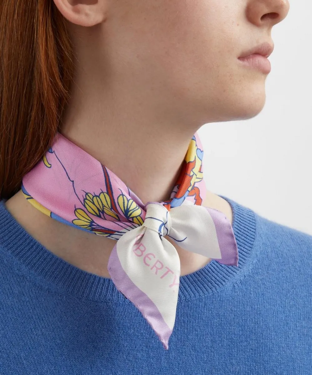 Liberty Scarves^Eustacia 43x43 Silk Scarf
