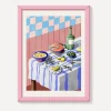 PSTR Studio Wall Art^Eva Halfers Pink Tapas Print