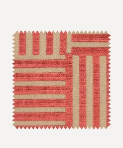 Liberty Interiors Furnishing Fabrics^Fabric Swatch - Archive Geo Marsden Velvet in Lacquer