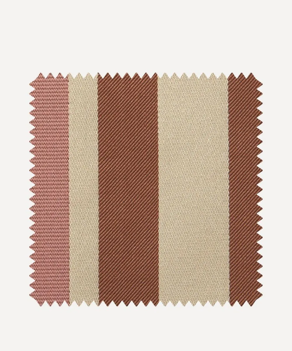 Liberty Interiors Furnishing Fabrics^Fabric Swatch - Arlo Stripe in Lacquer