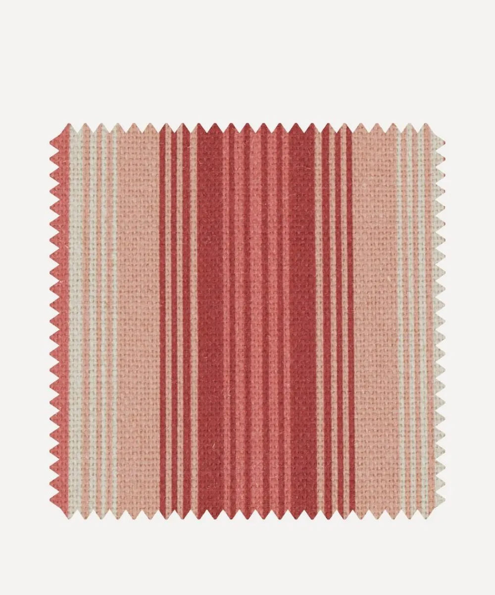 Liberty Interiors Furnishing Fabrics^Fabric Swatch - Art Stripe Linen in Lacquer