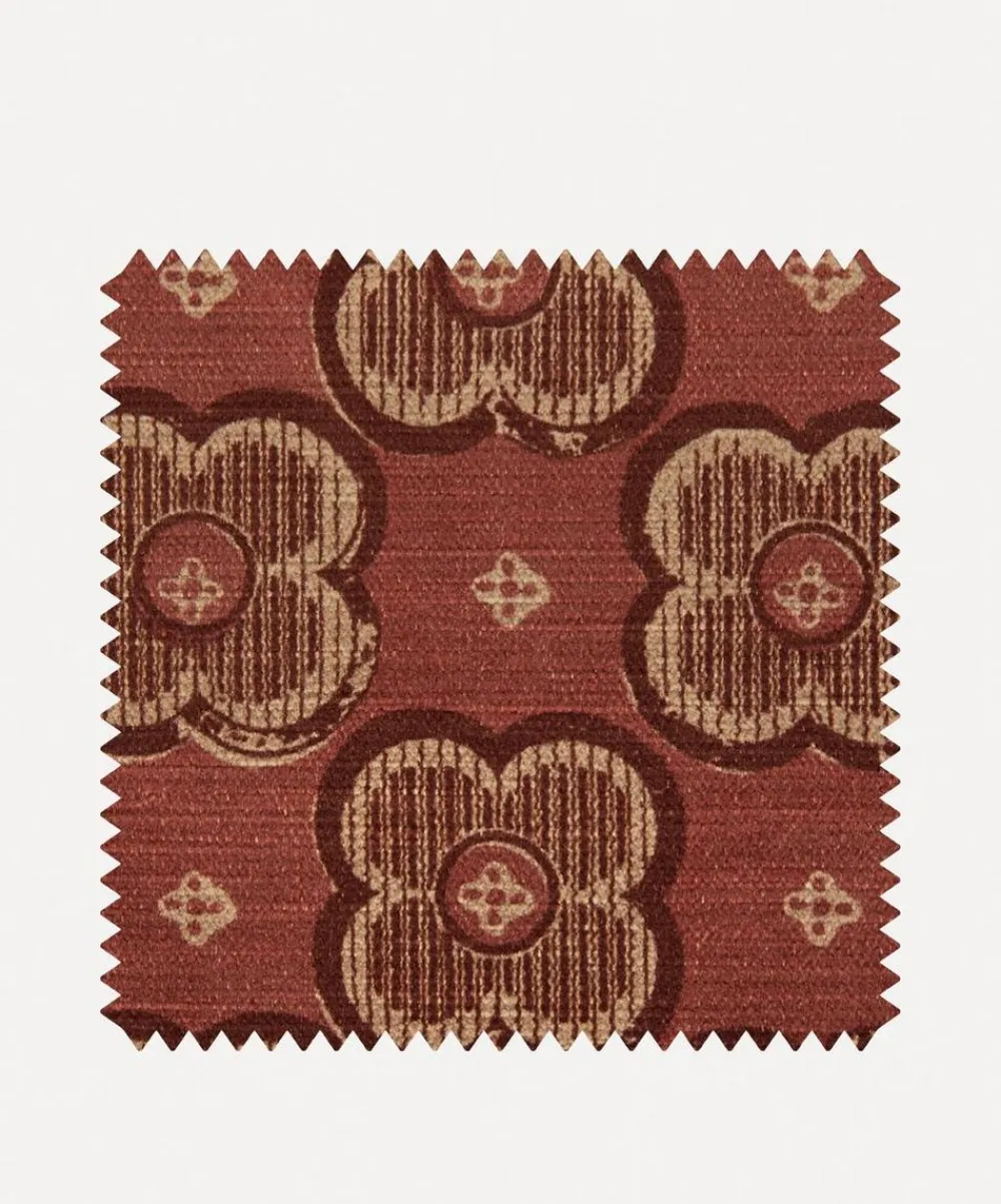 Liberty Interiors Furnishing Fabrics^Fabric Swatch - Clover Club in Lacquer