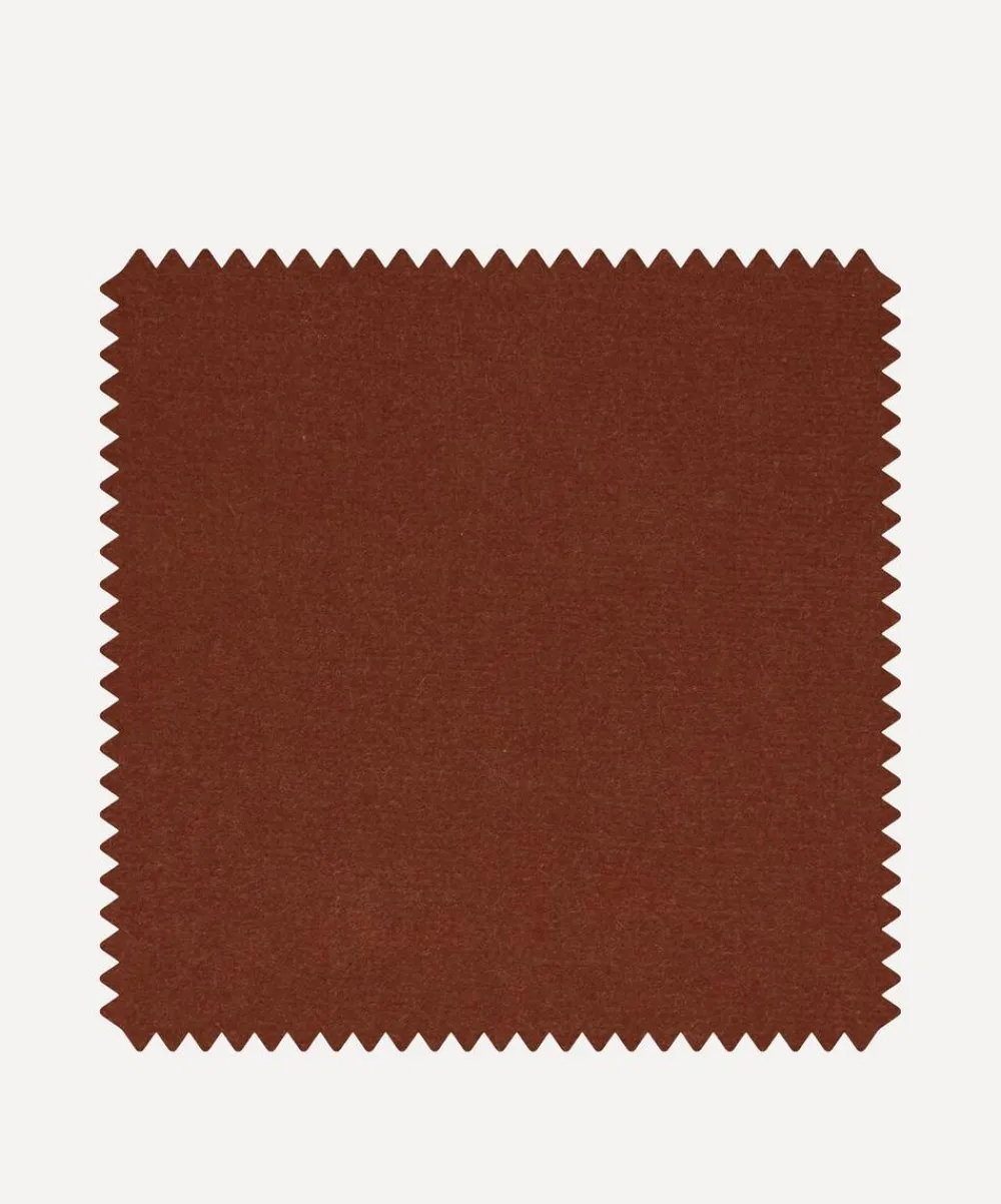 Liberty Interiors Furnishing Fabrics^Fabric Swatch - Cotton Velvet in Amaranth
