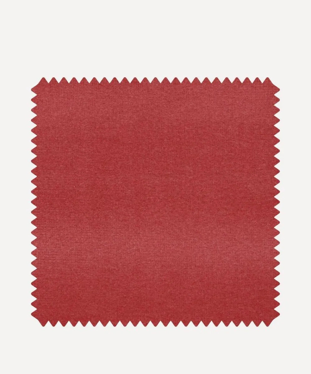 Liberty Interiors Furnishing Fabrics^Fabric Swatch - Cotton Velvet in Lacquer