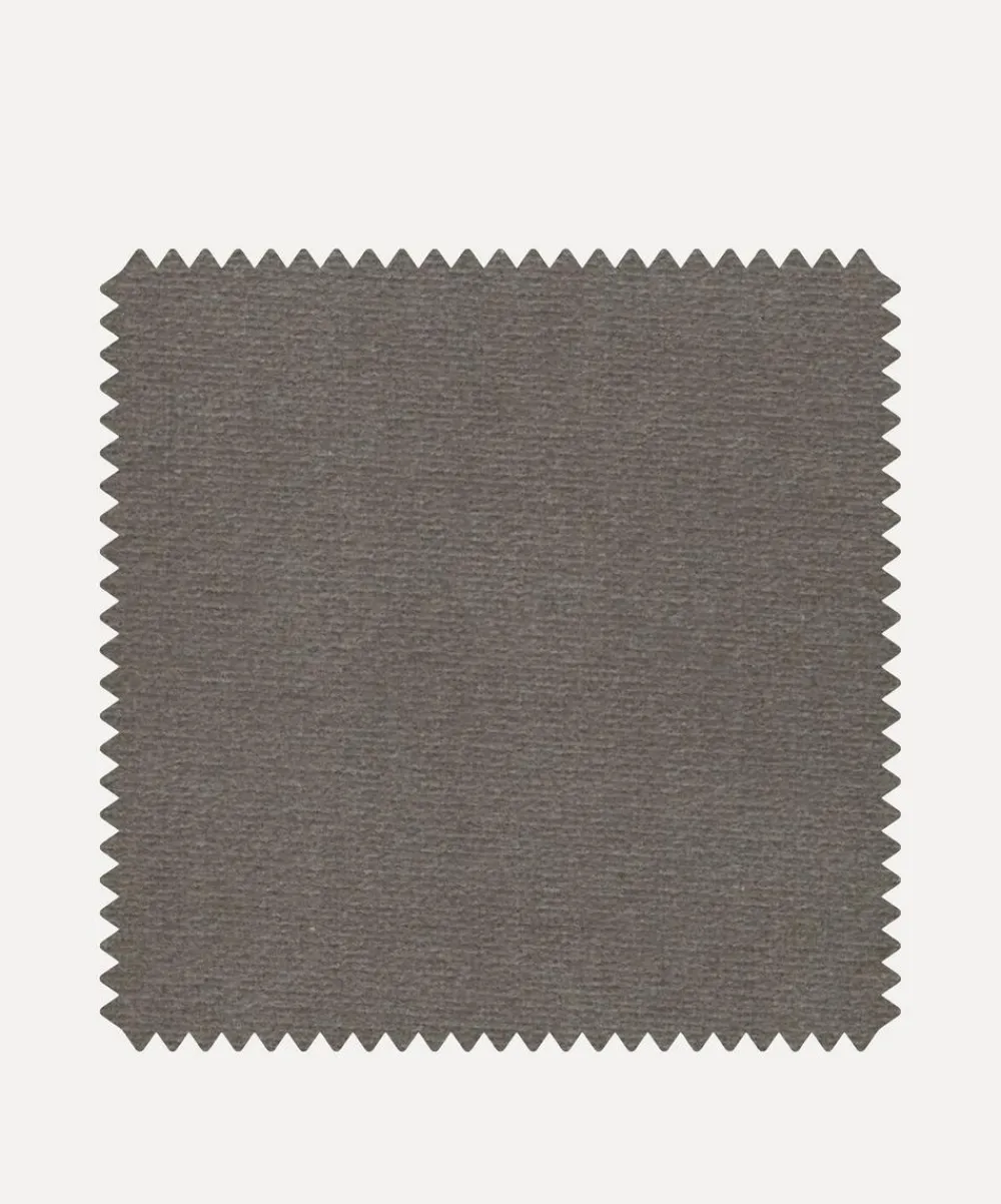 Liberty Interiors Furnishing Fabrics^Fabric Swatch - Cotton Velvet in Flax