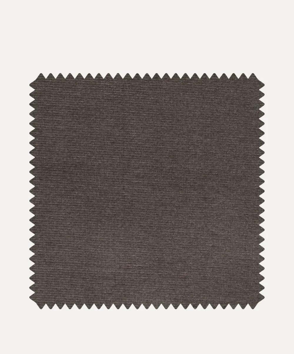Liberty Interiors Furnishing Fabrics^Fabric Swatch - Cotton Velvet in Curlew