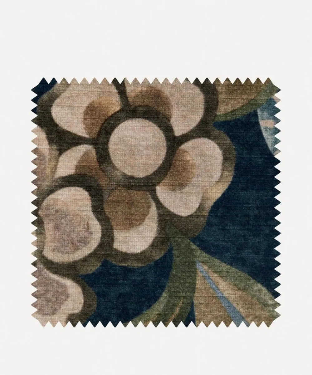Liberty Interiors Furnishing Fabrics^Fabric Swatch – Deco Bloom in Quartz